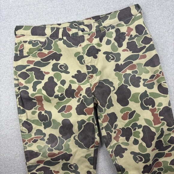 Vintage Walls Duck Camo Pants Mens 38x30.5 Frog Skin Hunting Outdoor Made in USA - Picture 1 of 7